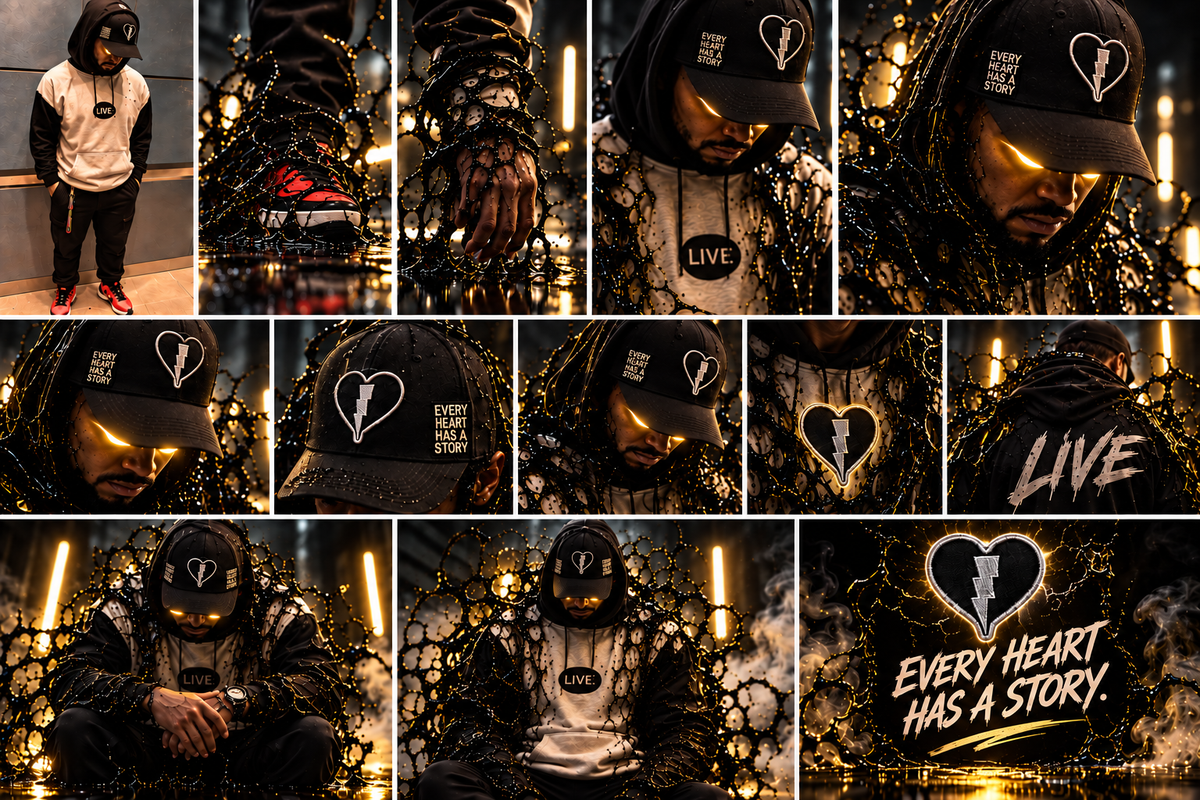 Liveblackheart banner — Every Heart Has A Story campaign