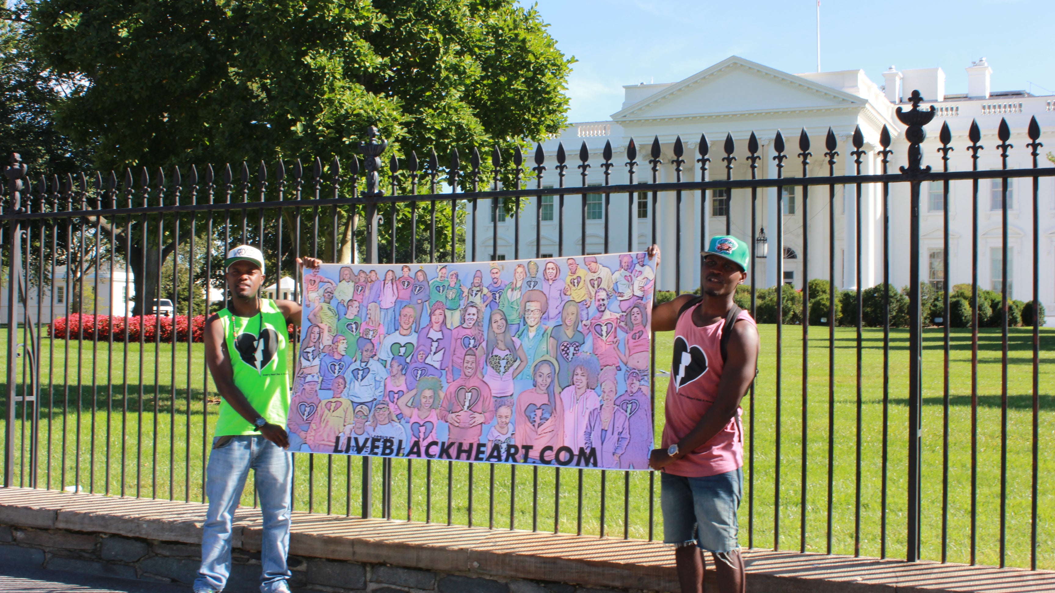 Liveblackheart official logo with heart and lightning bolt