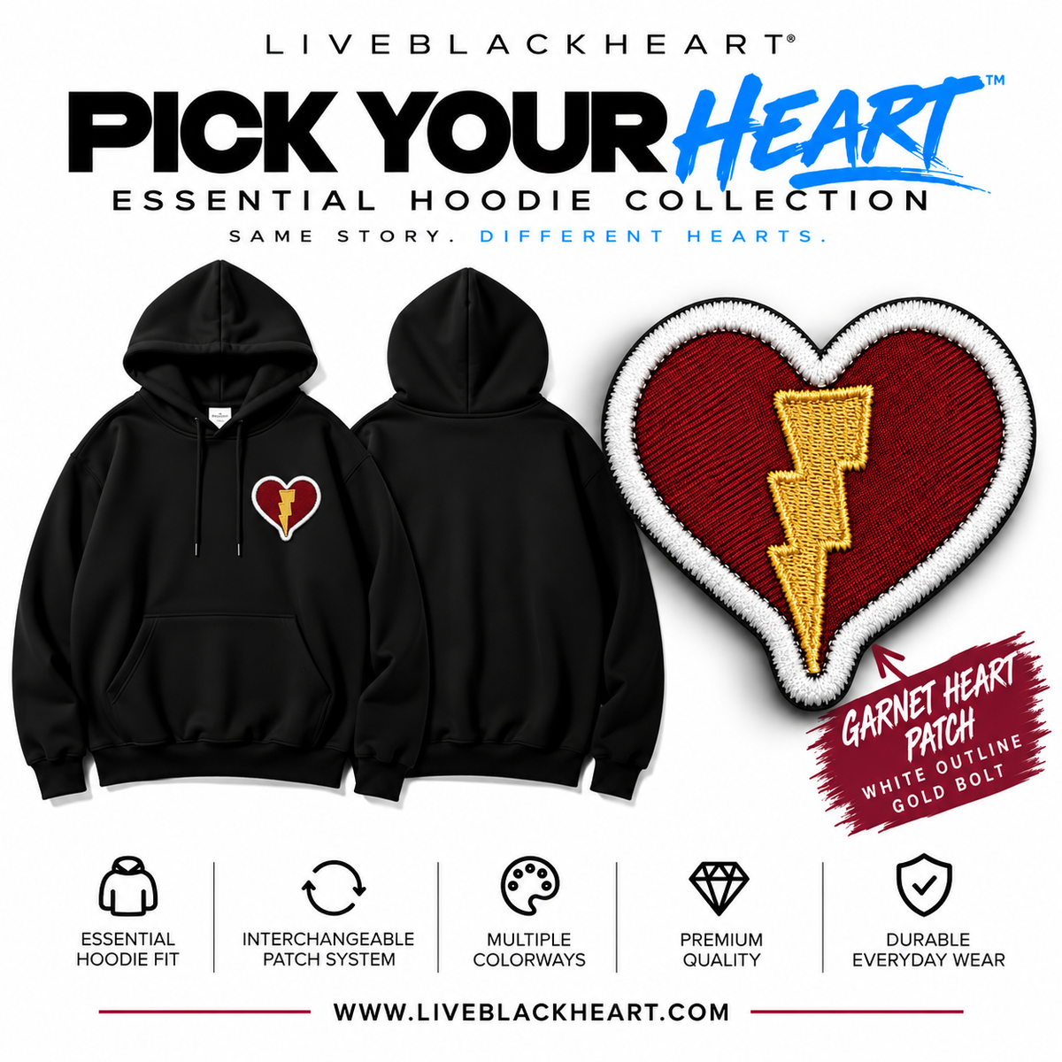 ESSENTIAL HOODIE | Pick Your Heart™