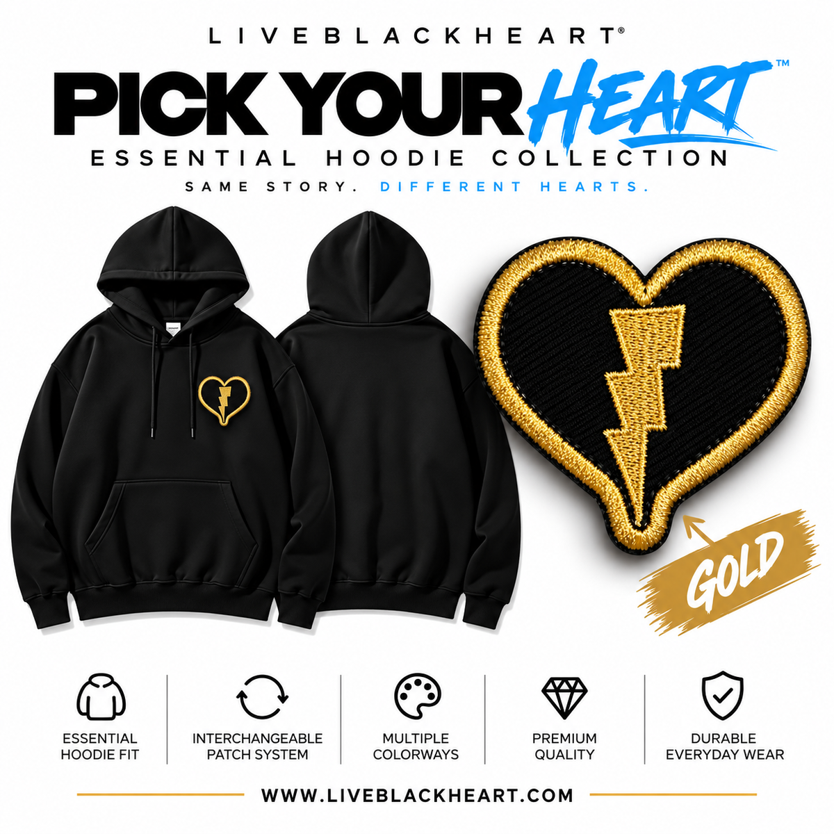 ESSENTIAL HOODIE | Pick Your Heart™