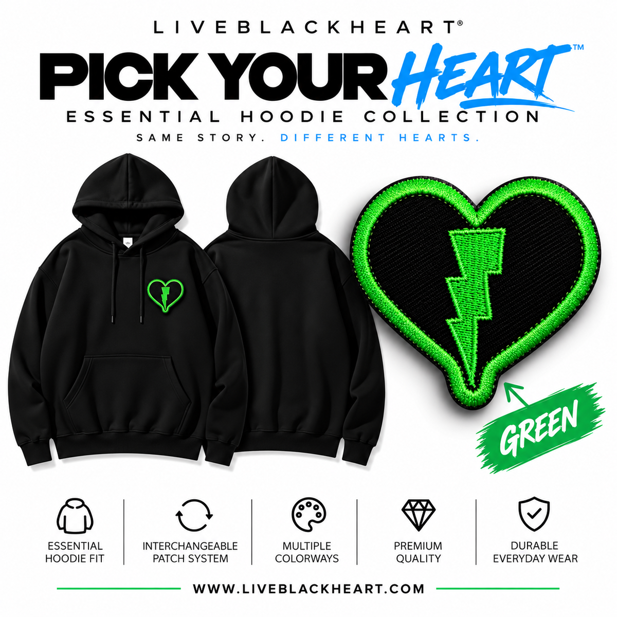 ESSENTIAL HOODIE | Pick Your Heart™