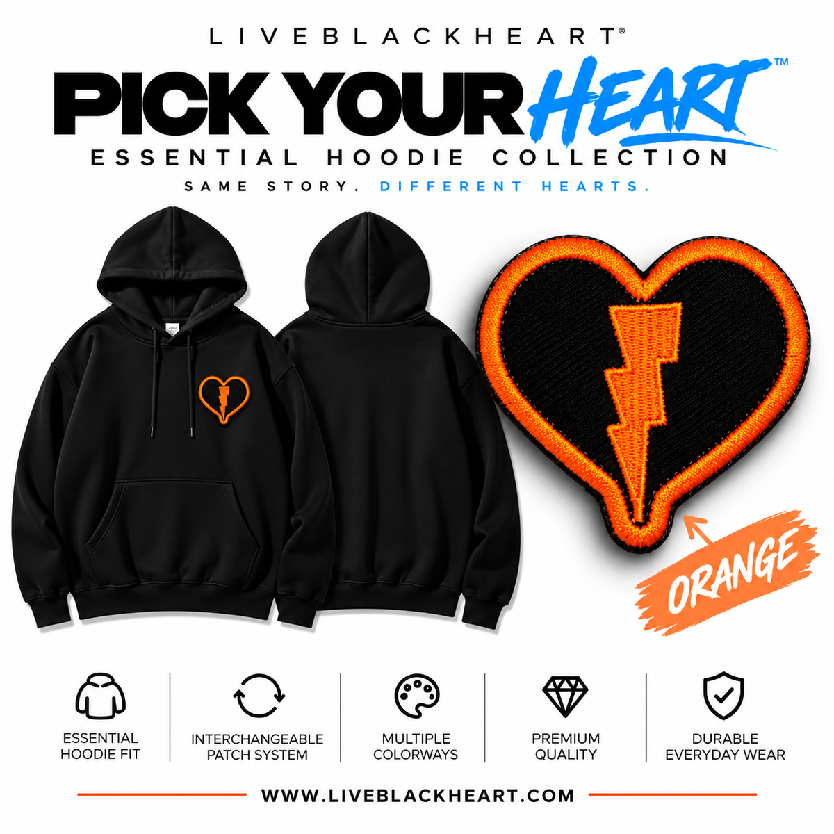 ESSENTIAL HOODIE | Pick Your Heart™