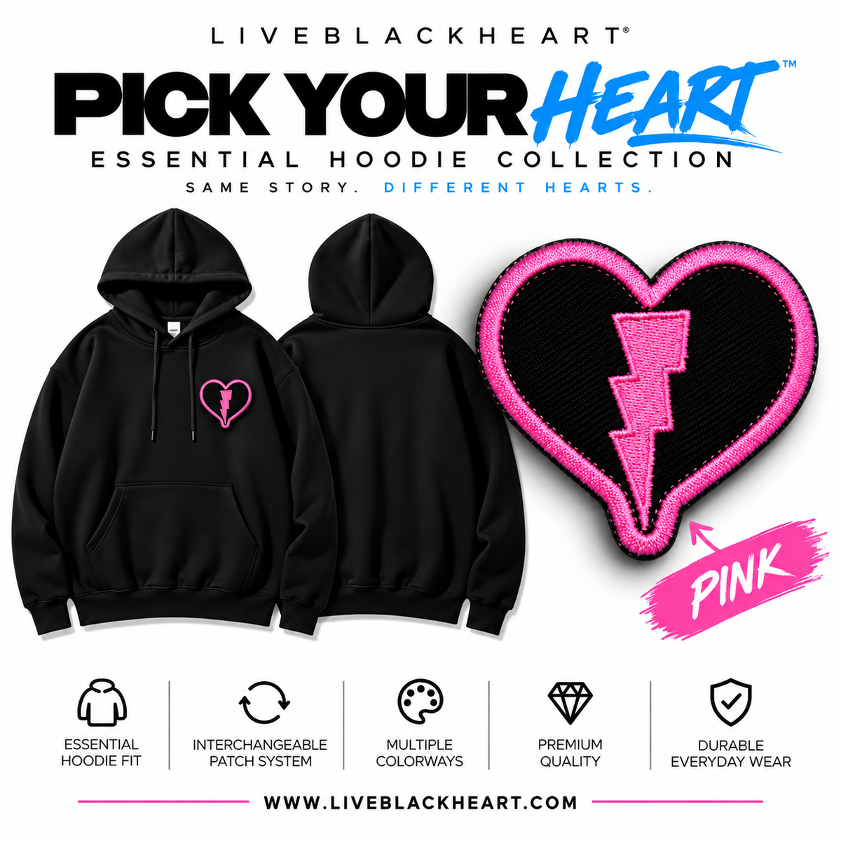 ESSENTIAL HOODIE | Pick Your Heart™