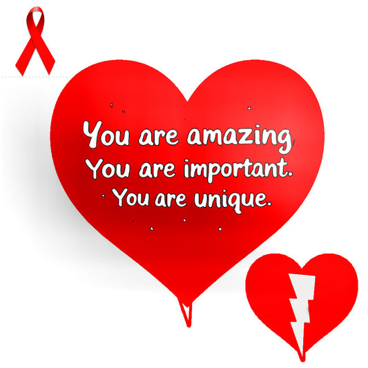 American Heart Association Support Heart Card