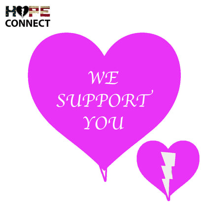American Cancer Society Support Heart Card